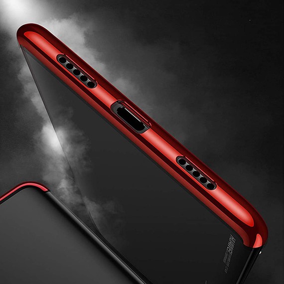 Oppo A12 Kılıf CaseUp Laser Glow Kırmızı 4